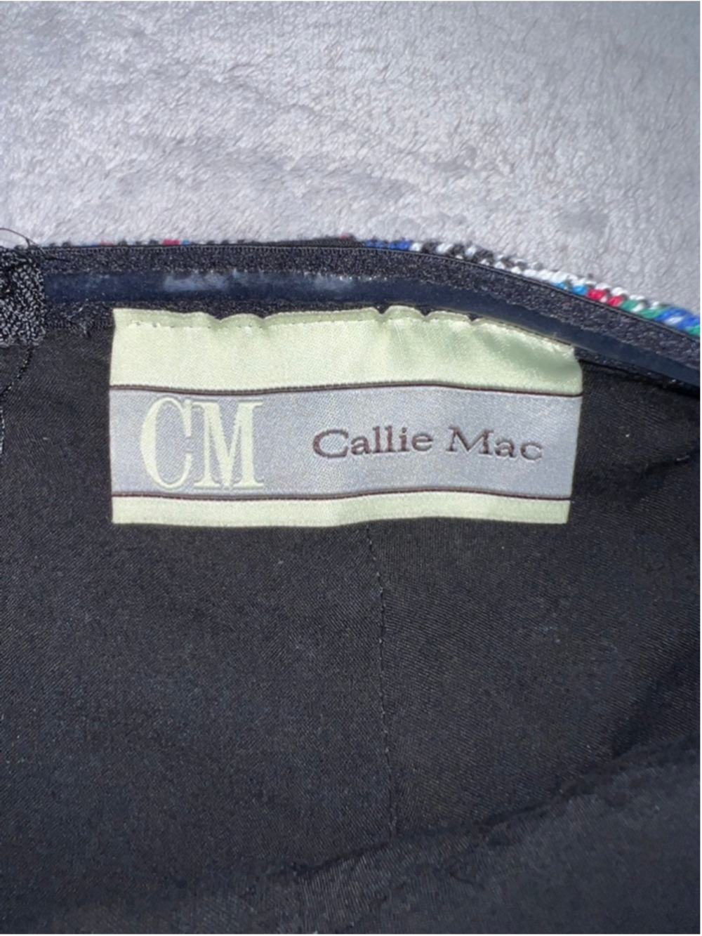Callie Mac Strapless Dress Multi-color Boho Grunge Festival - Picture 6 of 7